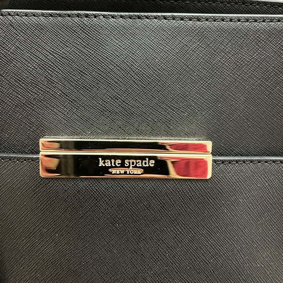 Kate Spade Black Leather tote - Picture 2 of 8